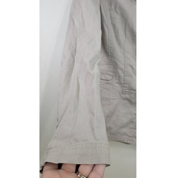 Woolrich Blazer Womens Small Linen Cotton Blend Classic Corporate Minimal Blazer - Picture 6 of 9